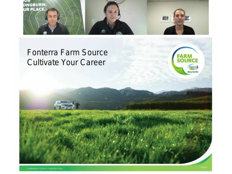 Talent Central - Webinar - A chat with Fonterra
